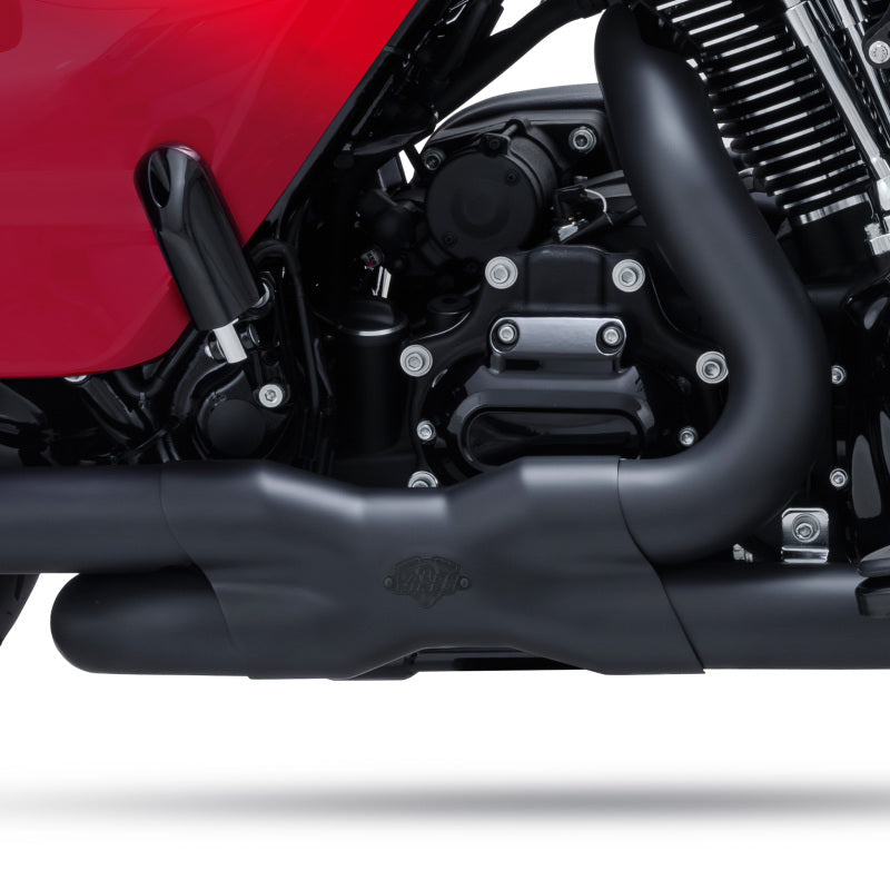 Vance & Hines 2009-2016-Harley Davidson Dresser Power Duals PCX Header Black Exhaust