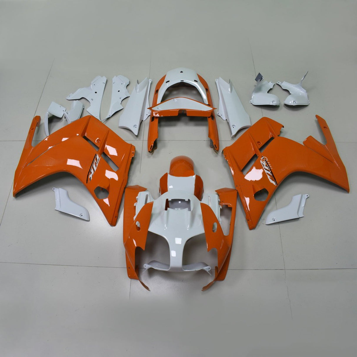 2001-2006 Yamaha FJR 1300 Orange&White Fairing Kit