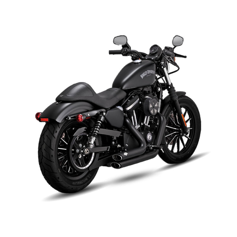 Vance & Hines 2018-2022- Harley Davidson Fatboy/Blackout Shortshot Staggered PCX Full System Black Exhaust