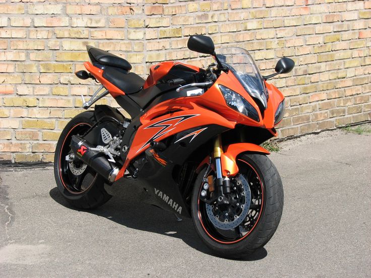 2008-2016 Yamaha YZF 600 R6 Orange Black Fairing Kit