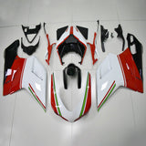 2007-2011 Ducati 1098 1198 848 Red White Fairing Kit