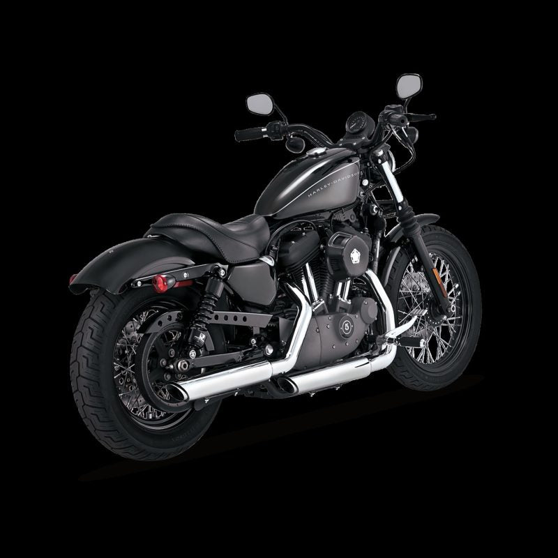 Vance & Hines 2004-2013- HD Sportster Twin Slash 3In Slip-On Exhaust