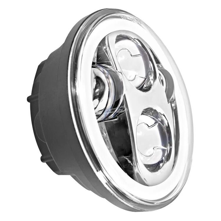 HogWorkz - 5 3/4" LED Chrome HALOMAKER Headlight for 2018-2024 Harley Street Bob / Low Rider / Standard
