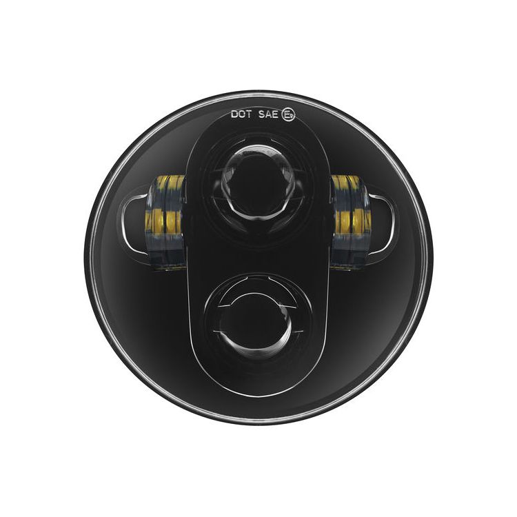 HogWorkz - LED 5 3/4"LED Blackout Headlight for Harley Sportster, Dyna, Softail & Indian Motorcycles