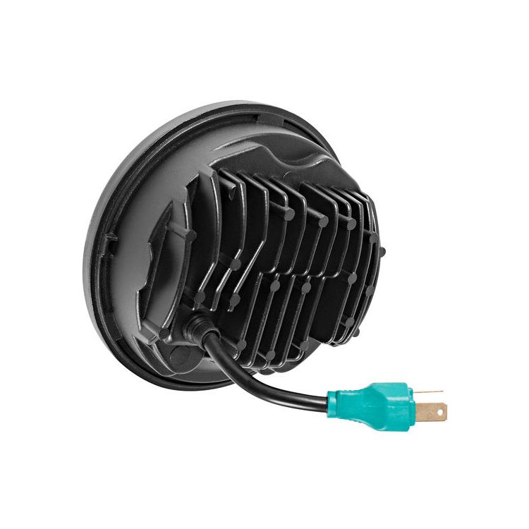 HogWorkz - LED 5 3/4"LED Blackout Headlight for Harley Sportster, Dyna, Softail & Indian Motorcycles