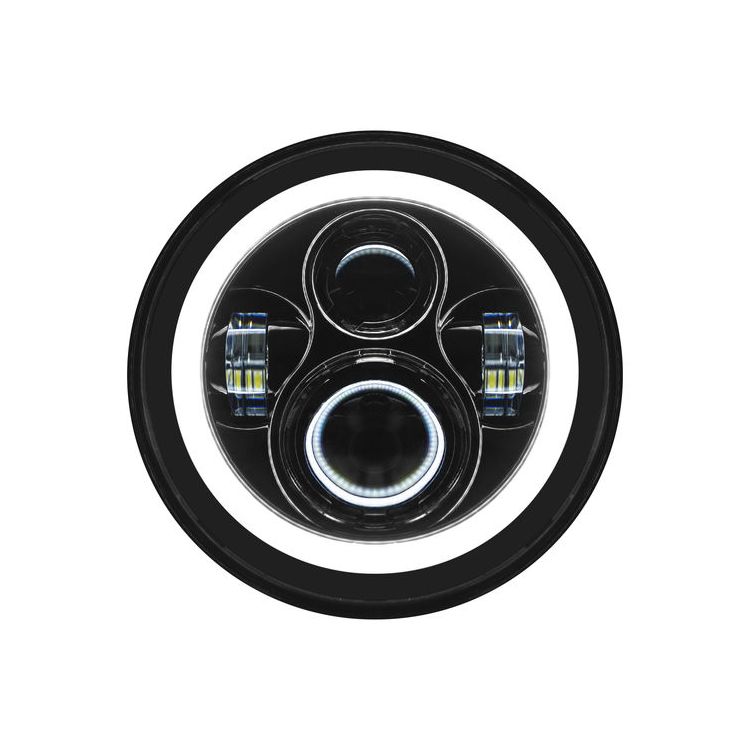 HogWorkz - LED 7" Halomaker Headlight And 4 1/2" Passing Lamps Kit For Harley 1994-2025
