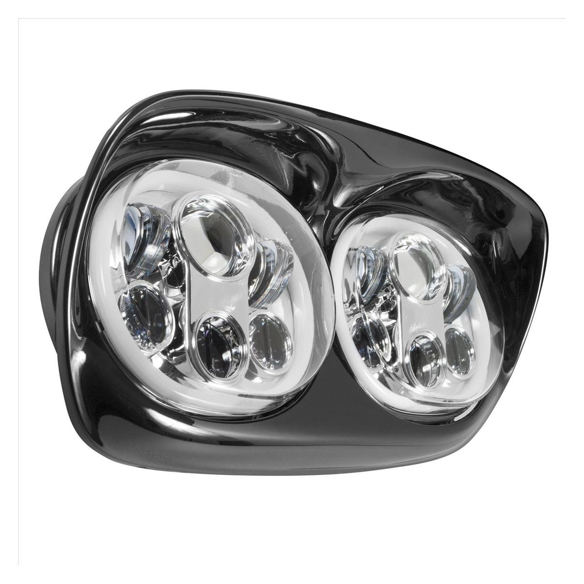 HogWorkz - LED Dual Halomaker Headlights For Harley Road Glide 1998-2013