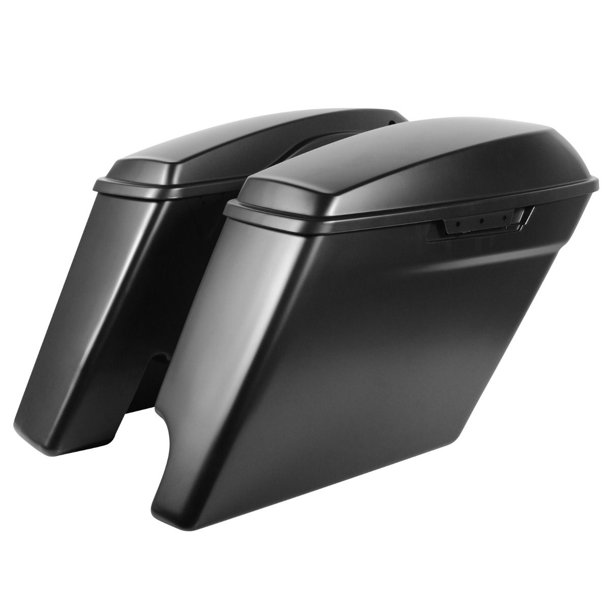 HogWorkz - Unpainted 2-Into-1 Extended 4" Stretched Saddlebags for Harley Touring 2014-2024