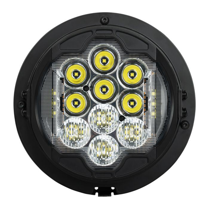 HogWorkz - 7" LED Silvertooth Performance Headlight for Harley Touring