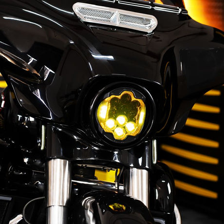 HogWorkz - 7" LED Goldtooth Performance Headlight for Harley Touring