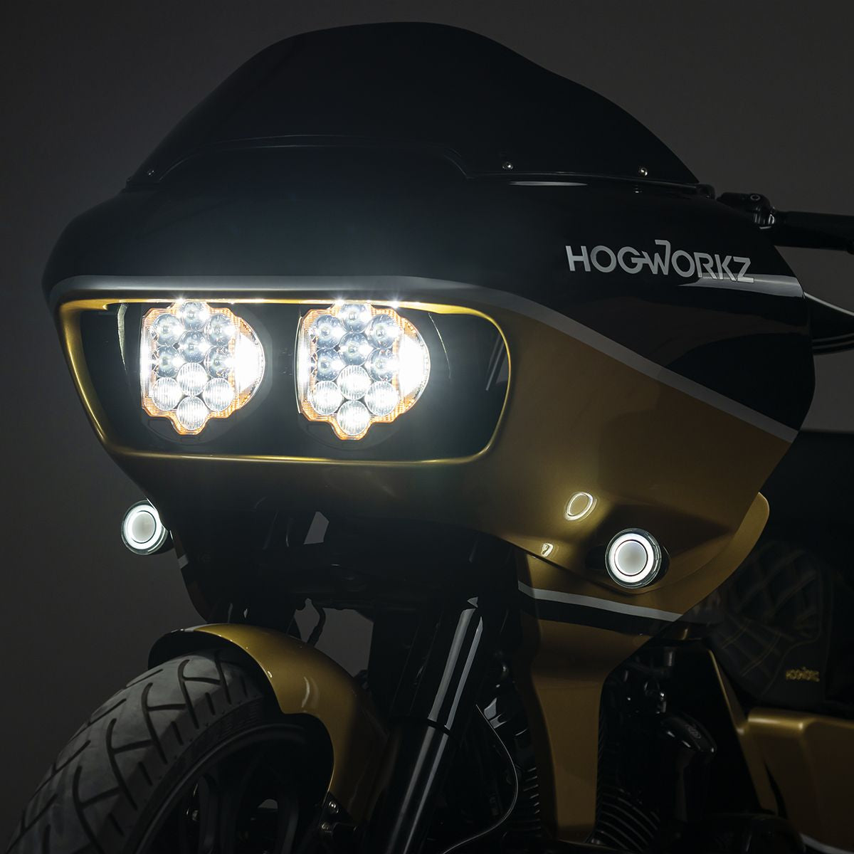 HogWorkz - Silvertooth Performance LED Headlight for Harley Road Glide 2015-2024
