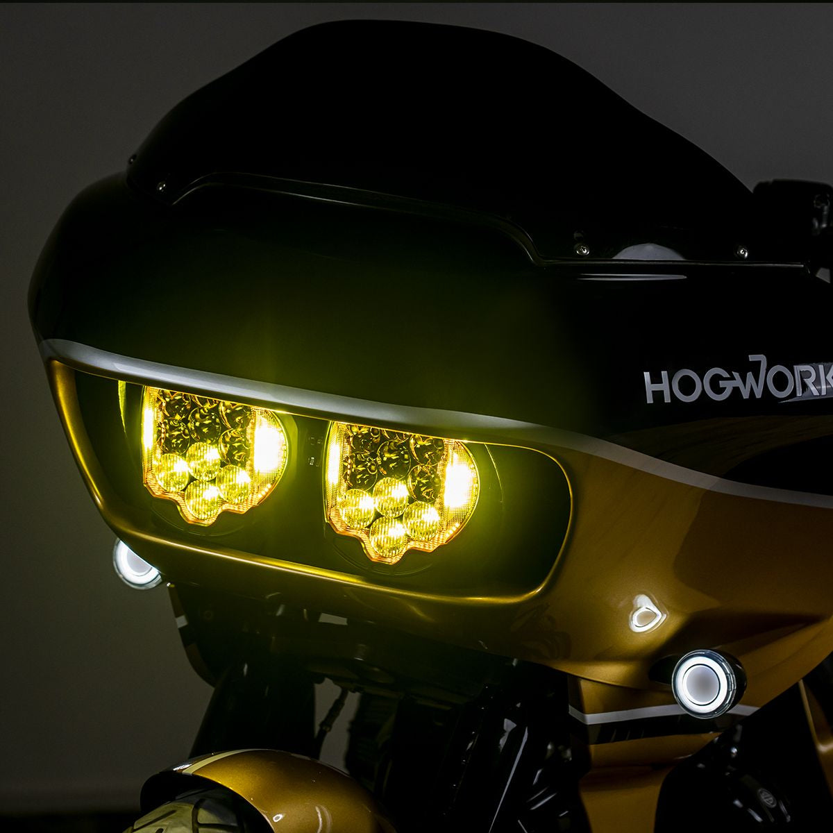Hogworkz - Goldtooth Performance LED Headlight for Harley Road Glide 2015-2024