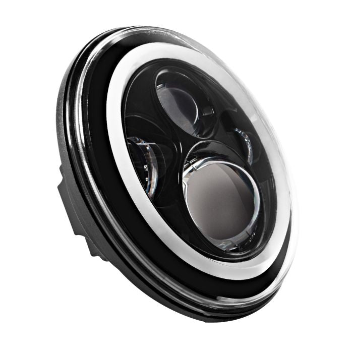 HogWorkz - 7" Black LED Halomaker Headlight For Harley Softail 2018-2025