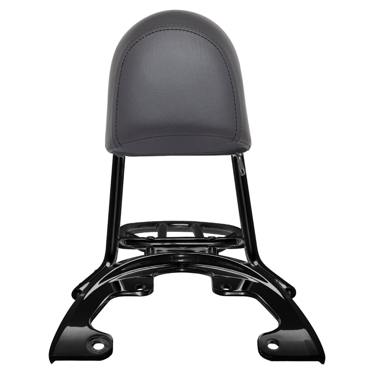HogWorkz - Black Sissy Bar Backrest / Luggage Rack for Harley V-Rod '07-'11