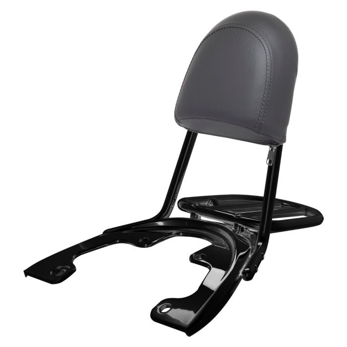 HogWorkz - Black Sissy Bar Backrest / Luggage Rack for Harley V-Rod '07-'11