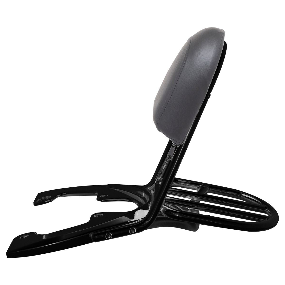 HogWorkz - Black Sissy Bar Backrest / Luggage Rack for Harley V-Rod '07-'11