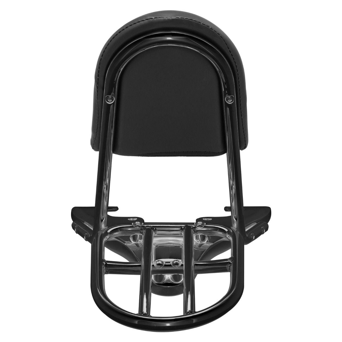 HogWorkz - Black Sissy Bar Backrest / Luggage Rack for Harley V-Rod '07-'11