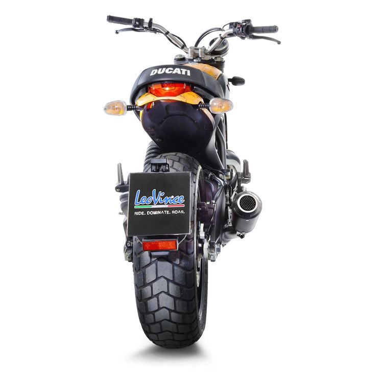 LeoVince LV-10 Slip-On Exhaust - 2015-2021 Ducati Scrambler / Monster 797 / Plus