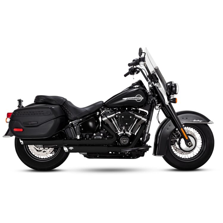 Vance & Hines 2018-2024 Harley Davidson Heritage / Deluxe Twin Slash Slip-ons - Black